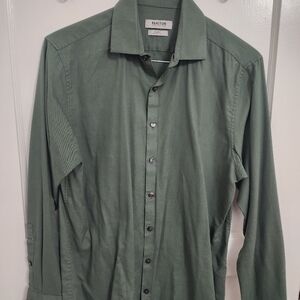 Deep green long sleeve button-down
